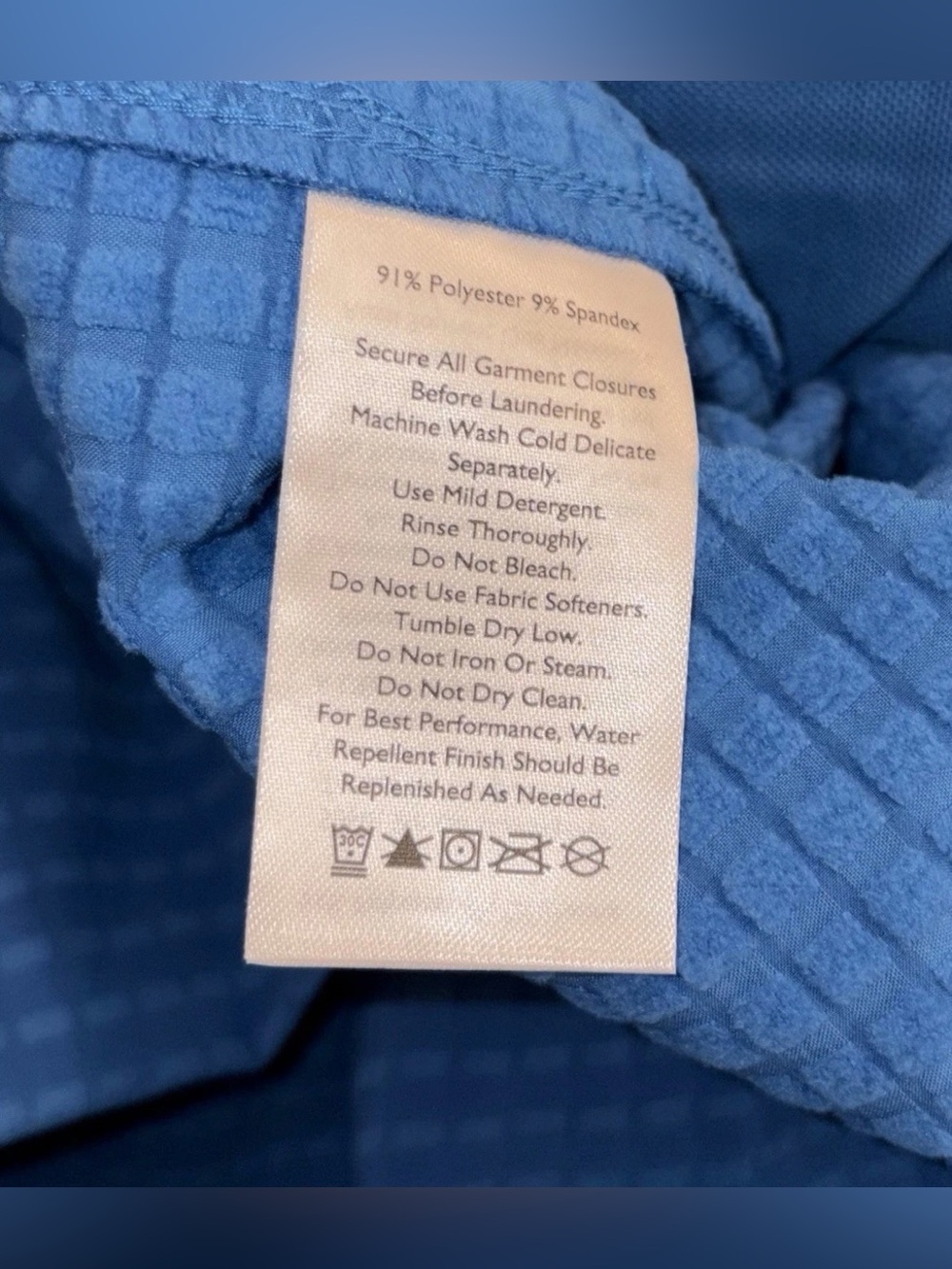 $129 Eddie Bauer Sandstone Grid Blue Jacket Men’s Size: Medium - Picture 8 of 8